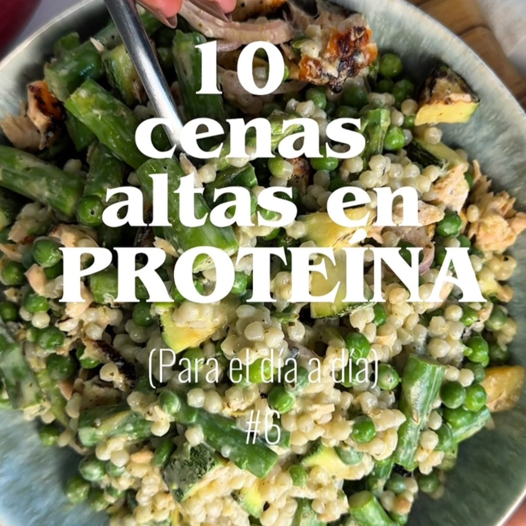 Ensalada de couscous israelí con salmón y aderezo cremoso de pesto - receta de Jana Magen